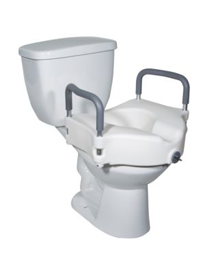 Drive Medical 2-in-1 Locking Raised Toilet Seat