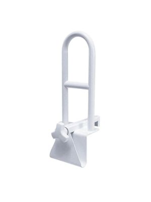Medline Steel Bathtub Grab Bar, Locks to Side of Tub