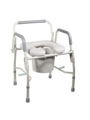 Drive™ Padded Drop Arm Commode Chair