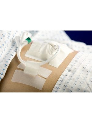 Holder, Tube Cath-Secure™ Single Hook and Loop Tab, Hypoallergenic Tape, Butterfly Design