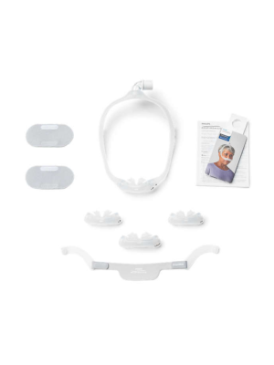 Philips Respironics DreamWear Silicone Pillows, CPAP FitPack, Med Frame, 4 Cushions