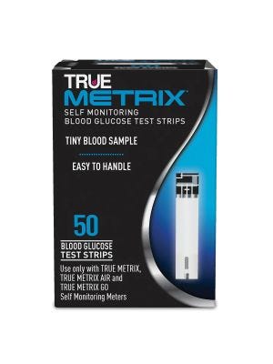 Blood Glucose Test Strips Truemetrix® 50 Strips per Box For True Metrix™ Meters
