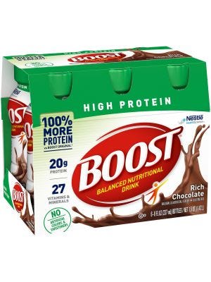 Oral Protein Supplement Boost® High Protein 8 oz. Bottle