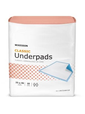 McKesson Classic Underpad 23x36 Inch - Light Absorbency