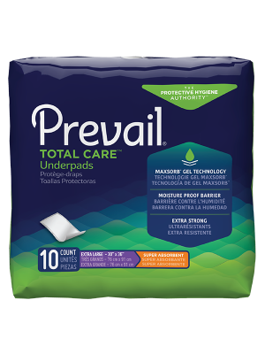 Prevail® Total Care™ Underpad 30x36 Inch - Heavy Absorbency
