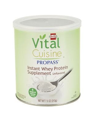 Vital Cuisine® ProPass® Whey Protein: Unflavored 7.5 oz. Canister
