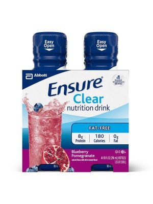 Ensure® Clear Blueberry Pomegranate: Nutritious 10 oz. Drink