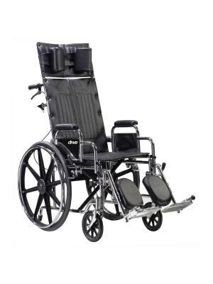 Drive Sentra Reclining Wheelchair - 22" Seat, 450 lb. Weight Capacity