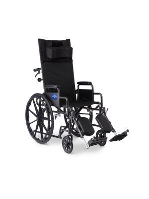 Medline Reclining Wheelchair with Desk-Length Arms, Nylon