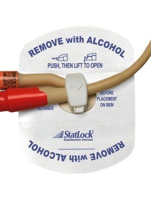 Foley Stabilization Device Statlock® Sterile, Tricot Anchor Pad, Adult